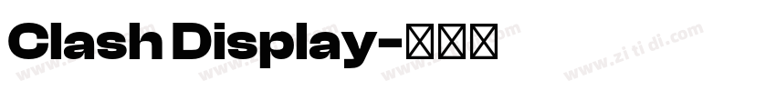 Clash Display字体转换